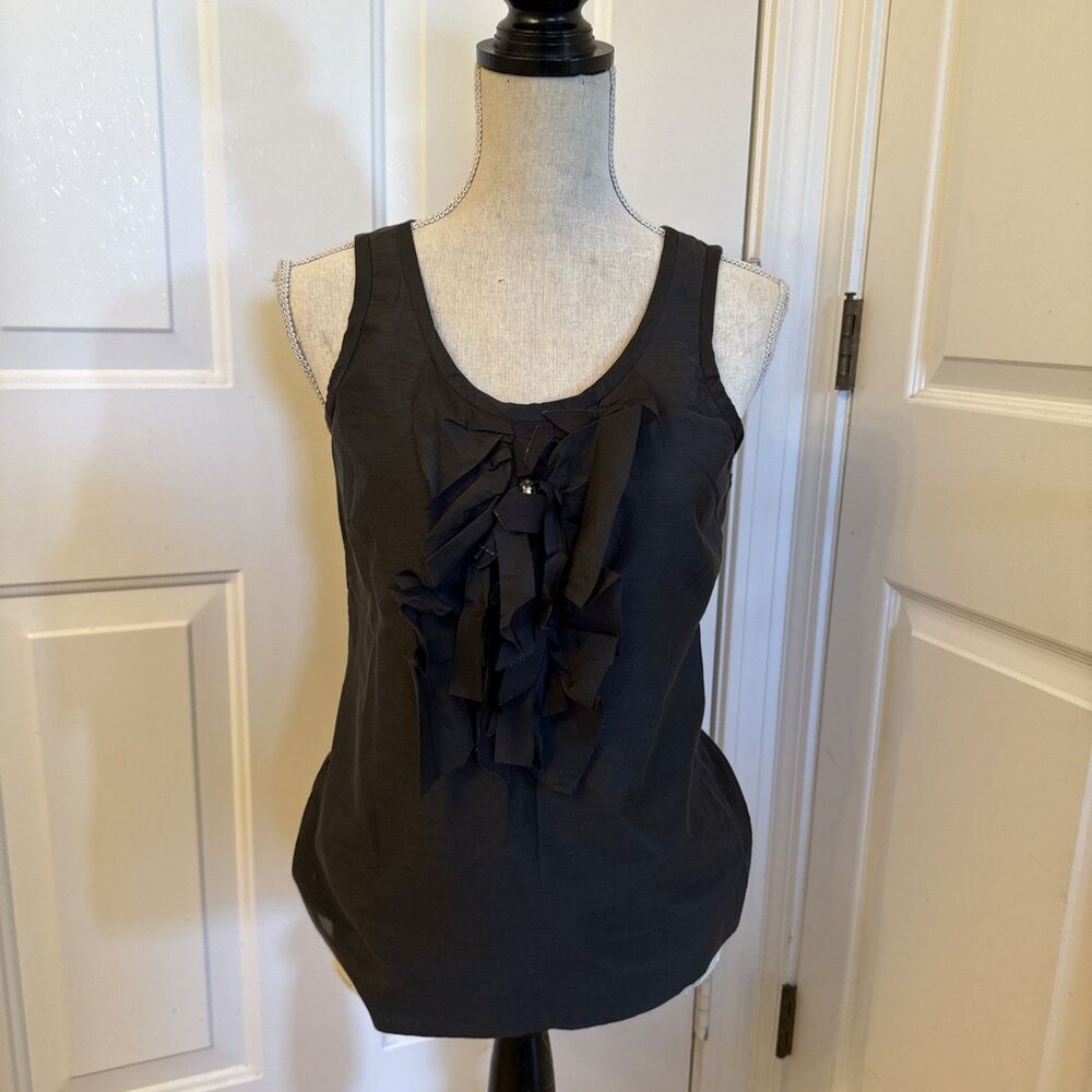 SILK DRESSY TANK TOP J.Crew Silk Blend Gray Sleeveless Tank Top Women’s Size 4